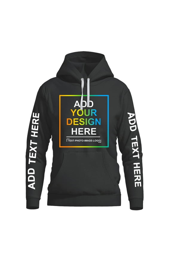 Custom Hoodies Design Your Own Personalized Photo Text Hoodie Custom Sweatshirt 4 Side Print