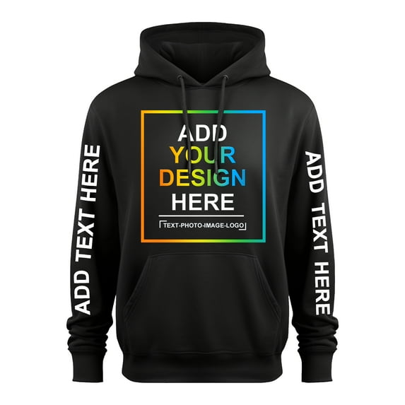 Custom Hoodies Design Your Own Personalized Photo Text Hoodie Custom Sweatshirt 4 Side Print