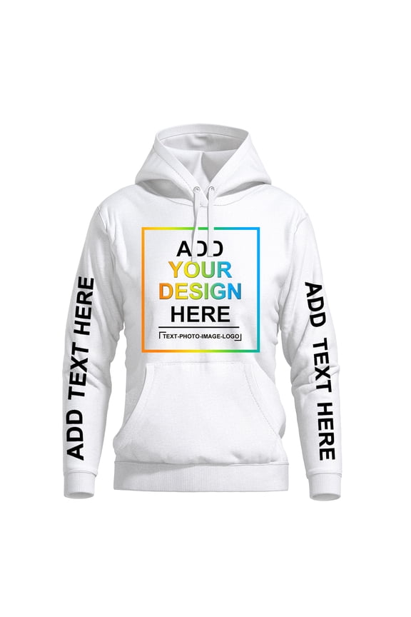 Custom Hoodies Design Your Own Personalized Photo Text Hoodie Custom Sweatshirt 4 Side Print