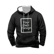 Custom Hoodies Design Your Own Personalized Pullover Sweatshirt for Men Add Your Own Text Or Pattern DIY Print
