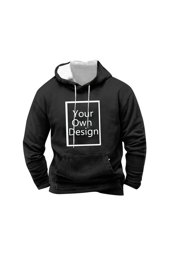 Custom Hoodies Design Your Own Personalized Pullover Sweatshirt for Men Add Your Own Text Or Pattern DIY Print