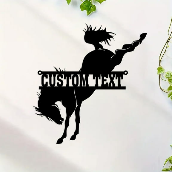 Custom Horse Metal Wall Art Horse Ranch Sign, Horse Stall Farmhouse Decor Barn Decor, Equestrian Gift, Horse Wall Hanging