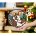 thumbnail image 1 of Custom Horse Portrait Glass Suncatcher, Horse Glass Art, Pet Portrait From Photo, Horse Window Hangings, Pet Memorial Gift, Horse Lover Gift 1810413940 4598, 1 of 4