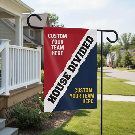 Custom House Divided Sports Flag | Any Team, Any League