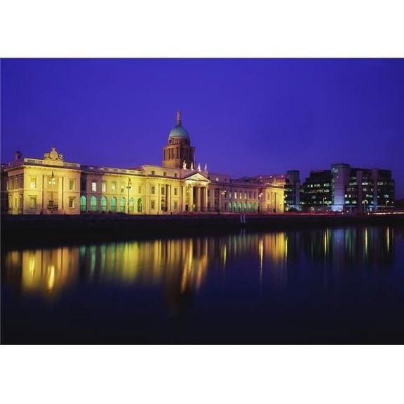 Custom House Dublin Co Dublin Ireland; River Gods Of Ireland On 18Th Century Building Designed By James Gandon