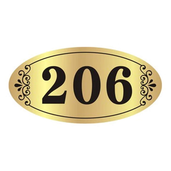 Custom House Number Sign Plaque Door Room Acrylic Personalized Address Number Plate for Home Office Hotel Apartment (3-5 Numbers)