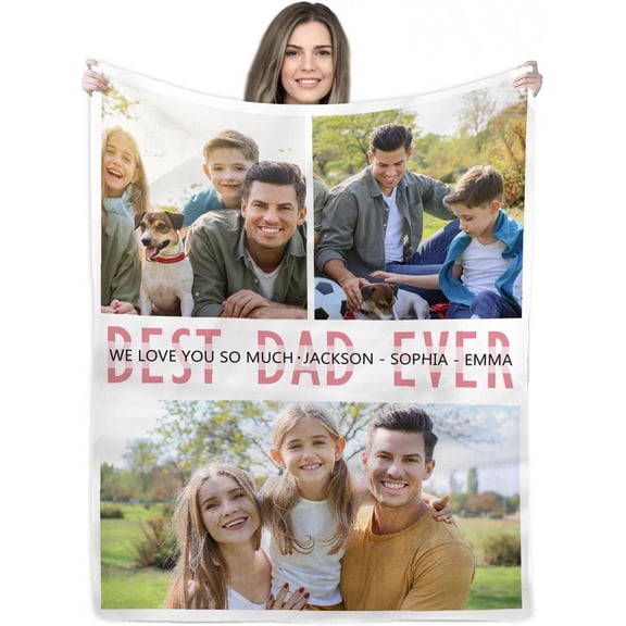 Custom I Love You 8 Photos Collage Blanket for Girlfriend Boyfriend Gifts Personalized Picture Blankets for Mothers Fathers Day Christmas Couples Gifts Customized Memorial Throw Blanket