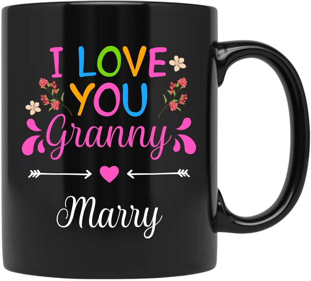 Custom I Love You Granny Gift For Grandma, Granny Ceramic Mug