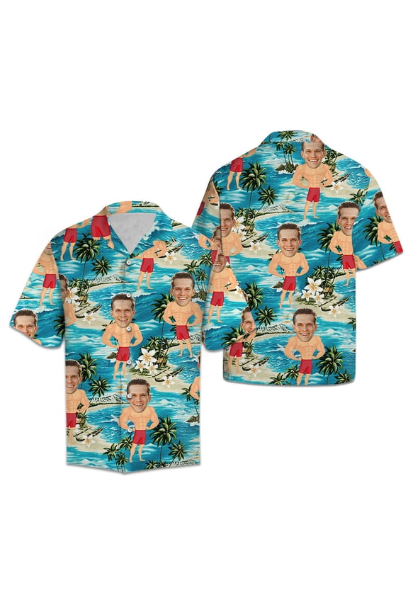 Custom Image Sexy Body Tropical Aloha Hawaiian Shirt