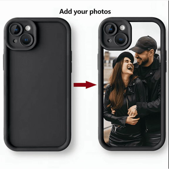 Custom Image Tough Phone Case Compatible for iPhone 15 Cover Personalized Design Picture DIY Photo
