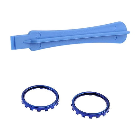 Custom Individualized Chrome s Thumbstick Grip Accent s + Teardown Rod For Console Controller Blue