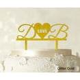thumbnail image 1 of "Custom Initial Wedding Cake Topper Personalized Glitter Cake Topper Color Option Available 5""-7"" Inches Wide", 1 of 1
