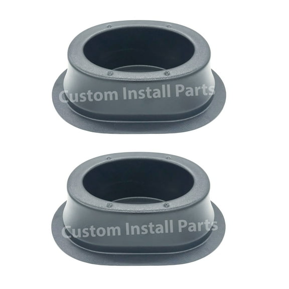 Custom Install Parts Pair of Universal Angled Deep Speaker Pod Enclosures for the Installation of 6x9 Inch Speakers