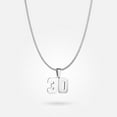 thumbnail image 1 of Custom Jersey Number Pendant With Chain Necklace, 1 of 62