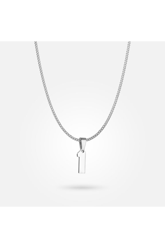 Custom Jersey Number Pendant With Chain Necklace