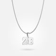 thumbnail image 1 of Custom Jersey Number Pendant With Chain Necklace, 1 of 62