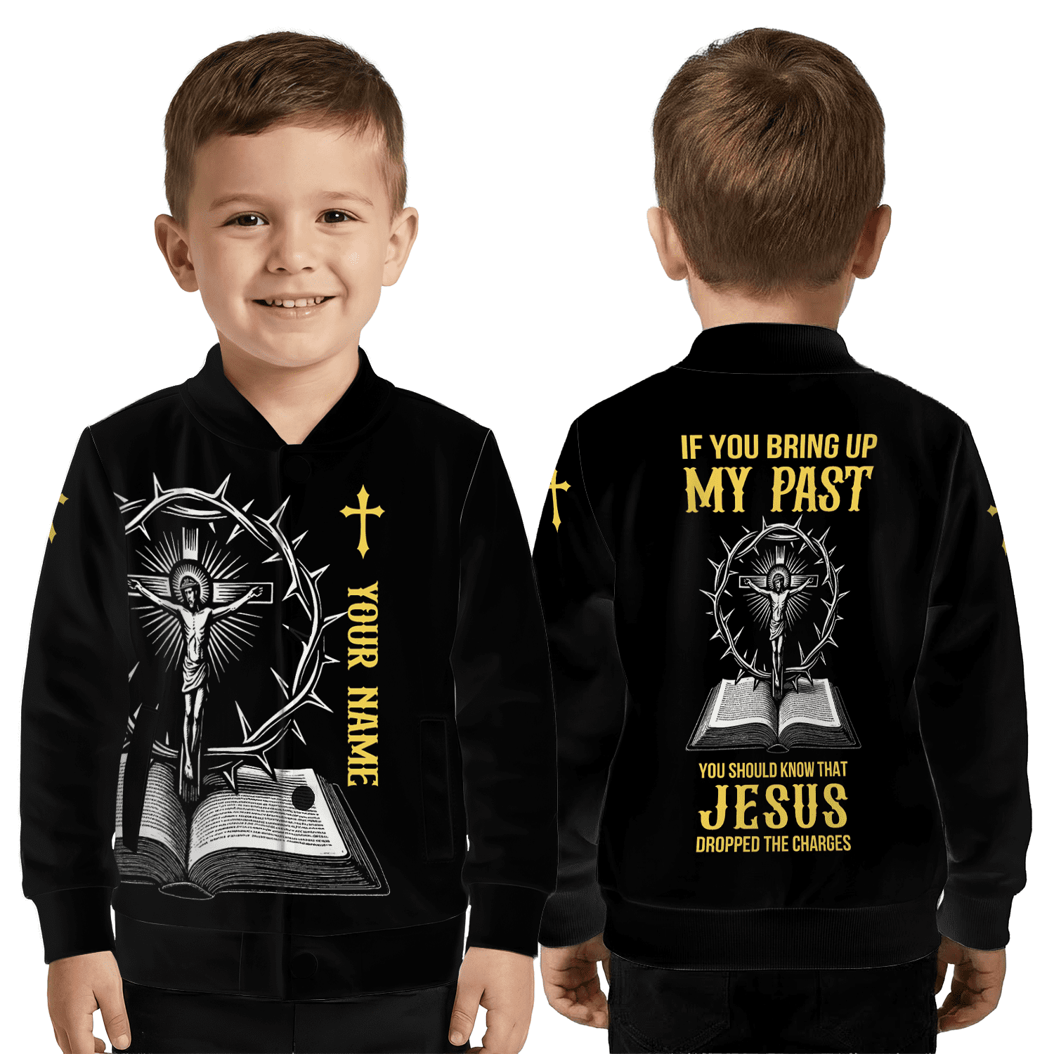 Custom Jesus Dropped The Charges Jacket, Christian Faith And ...