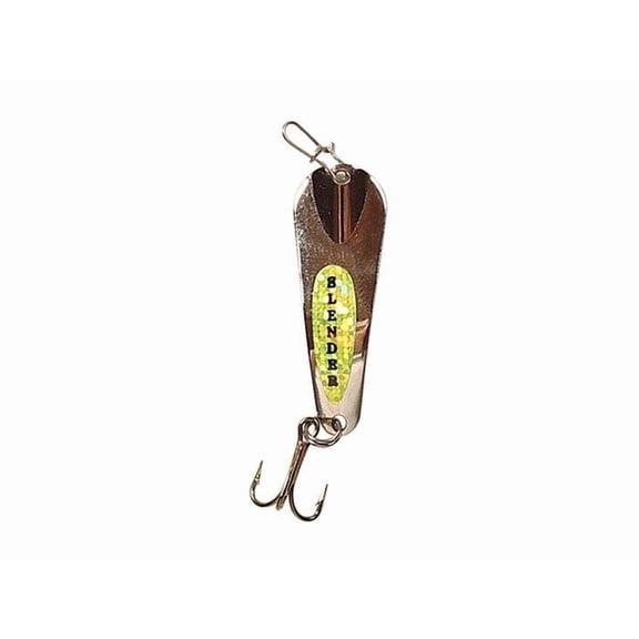 Custom Jigs SL116-P-201 1/16-Ounce Slender Spoon, Gold/Chartreuse
