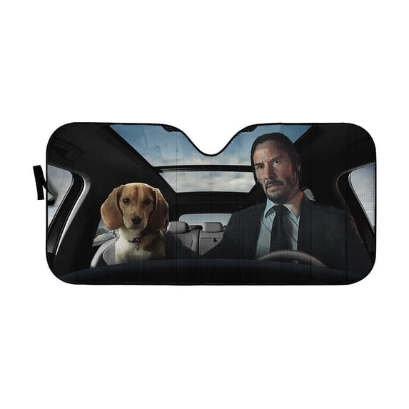 Inspired Dog Design Car Sunshade For Pet Lovers