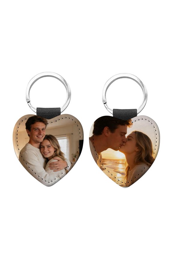 Custom Keychain with Picture Personalized Color Photo Keychains, Customized Gift Chain Key For Men Women Lovers