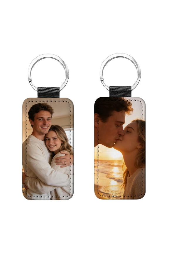 Custom Keychain with Picture Personalized Color Photo Keychains, Customized Gift Chain Key For Men Women Lovers