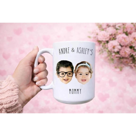 Custom Kids Face, Multiple Photo, Personalized Face Cup, Funny Custom Face, AURORAVALLEY, 11oz-15oz Mug