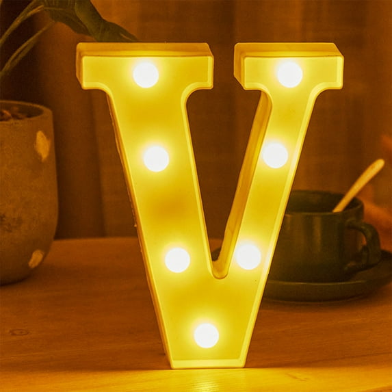 Custom LED Alphabet Lights for Wall Decor - Bright Energy-Saving Letter Lights with Easy Installation, Battery Operated, Personalized Room & Event Decor