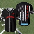Custom Lacrosse Line Red Baseball Tee Jersey Shirts 3D Baseball Jersey ...