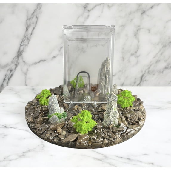 Custom Landscape Cardholder Stand for TCG Cards - Timber Ridge
