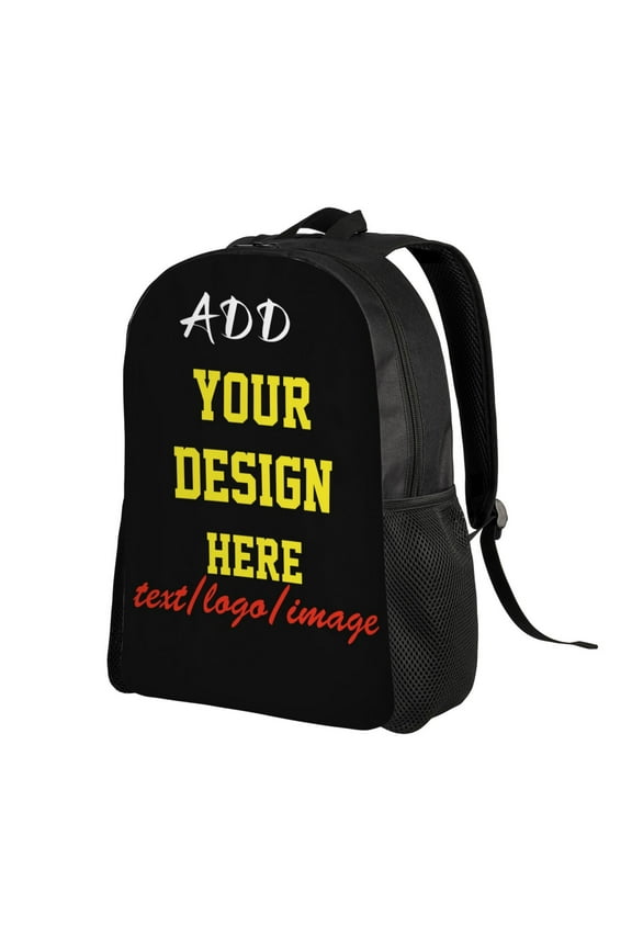 Custom Laptop Backpack Personalized Large Capacity Shoulder Add Your Own Name Travel BackpackOne Size