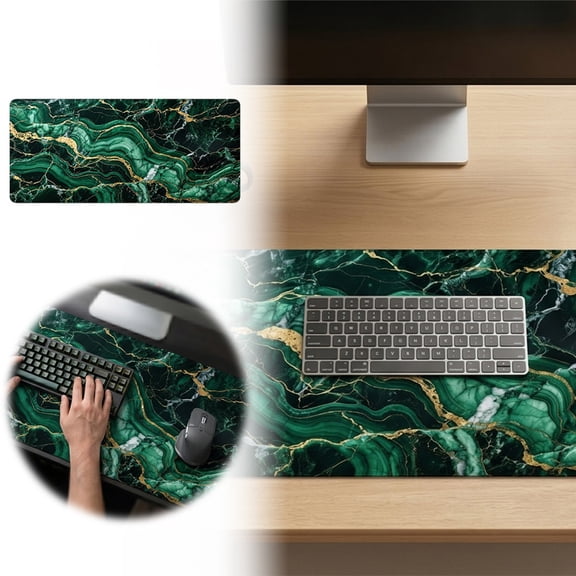 Custom Large Gaming Pad Easy Clean with smooth tracking | Secure non- for Gaming & Office | Ergonomic Design with desk mat | Made from high- wear- that stands up to daily use Black