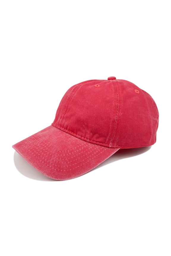 Custom Large Scalesun Hats Baseball Hat Solid Color Adjustable Outdoor Sport Visor, M, RD3