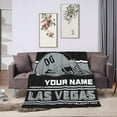 thumbnail image 1 of Custom Las Vegas Blanket Personalized Throw Blankets Name Number Gifts for Men Women Boy Football Style Decor, 1 of 6