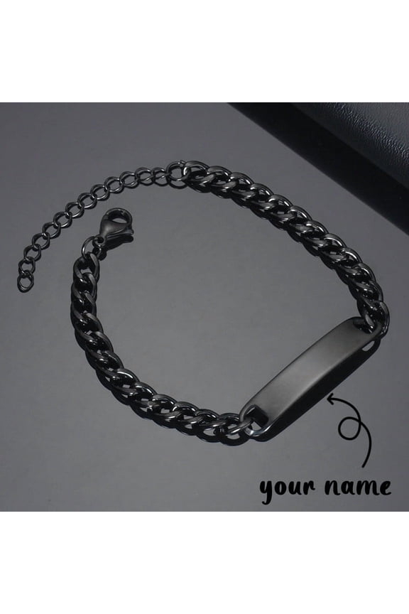 Custom Laser Engraved Bracelets Personalized Bracelet Engravable Stainless Steel Jewelry Gifts