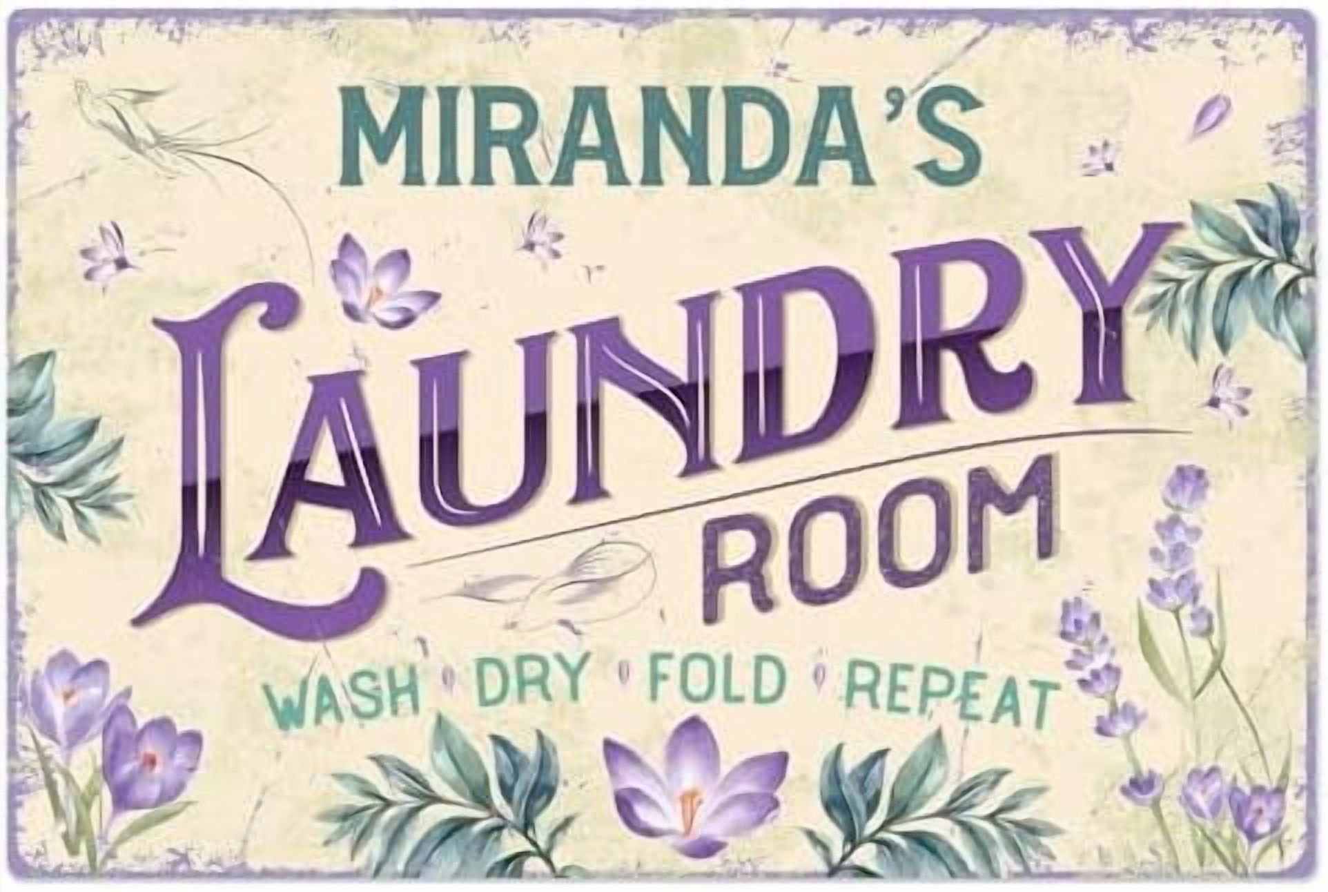 Custom Laundry Room Sign, Personalized Name for Laundry Room Home Décor ...