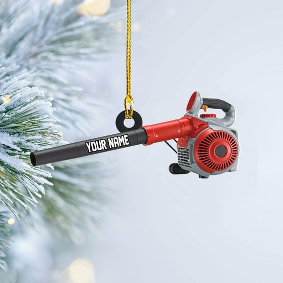 Custom Leaf Blowers Christmas Light Ornament, Leaf Blowers Ornament Decor, Lawn Mowers Hanging Tree Ornament, Agricultural Xmas Ornament, Farmer Ornament, Christmas Tree Decor (Acrylic, Style 4) -