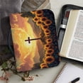 thumbnail image 1 of Custom Leather Bible Bag for Women Men Handle Bible Hymns Bible Cover Case Carrying Storage Bags, 1 of 7
