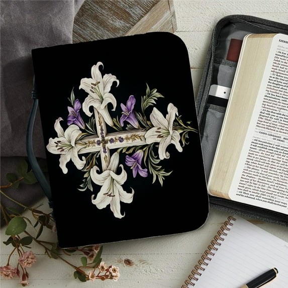 Custom Leather Bible Bag for Women Men Handle Bible Hymns Bible Cover Case Carrying Storage Bags