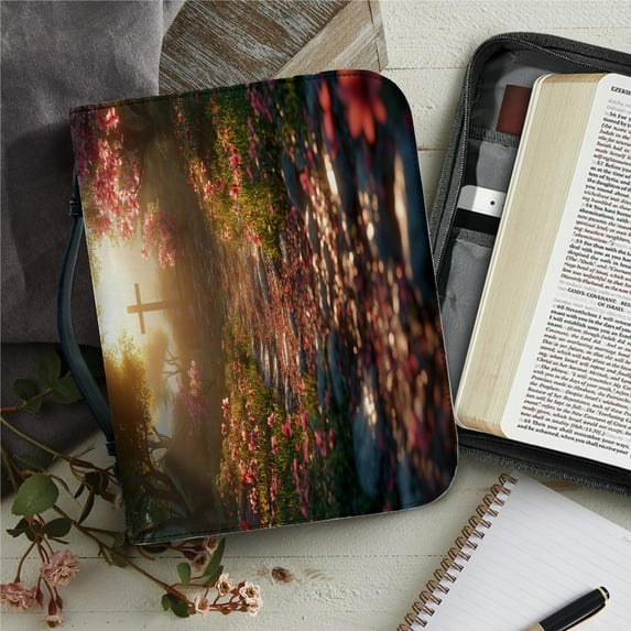 Custom Leather Bible Bag for Women Men Handle Bible Hymns Bible Cover Case Carrying Storage Bags