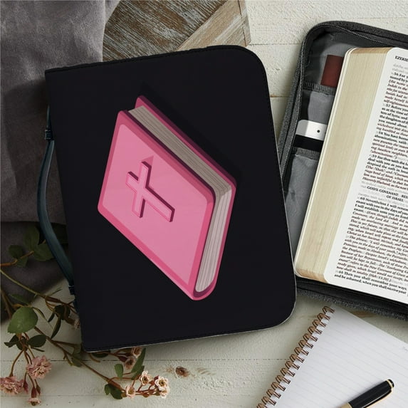 Custom Leather Bible Bag for Women Men Handle Bible Hymns Bible Cover Case Carrying Storage Bags