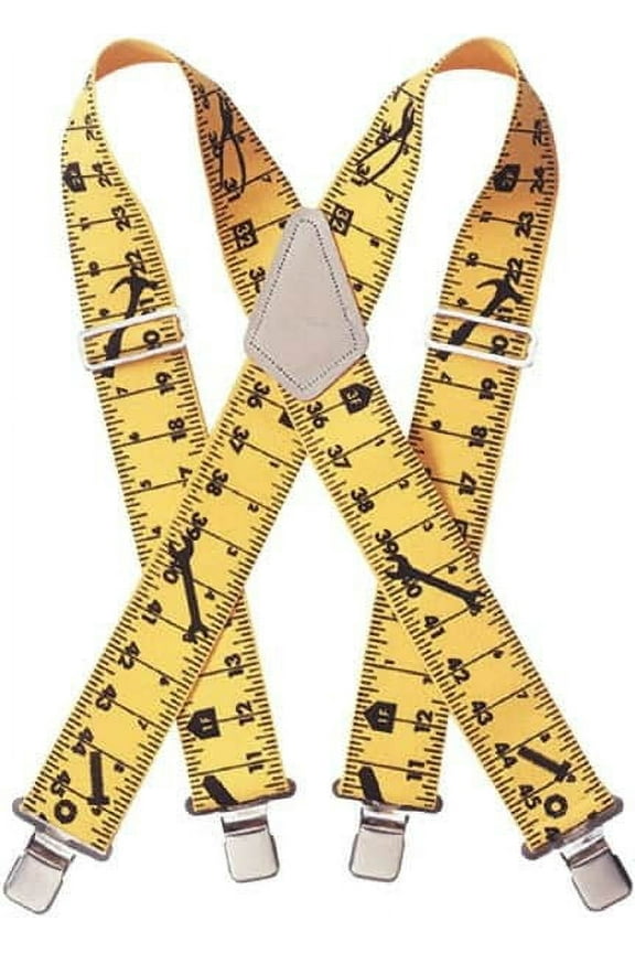 Custom Leathercraft 110RUL 2" Ruler Heavy-Duty Elastic Suspenders