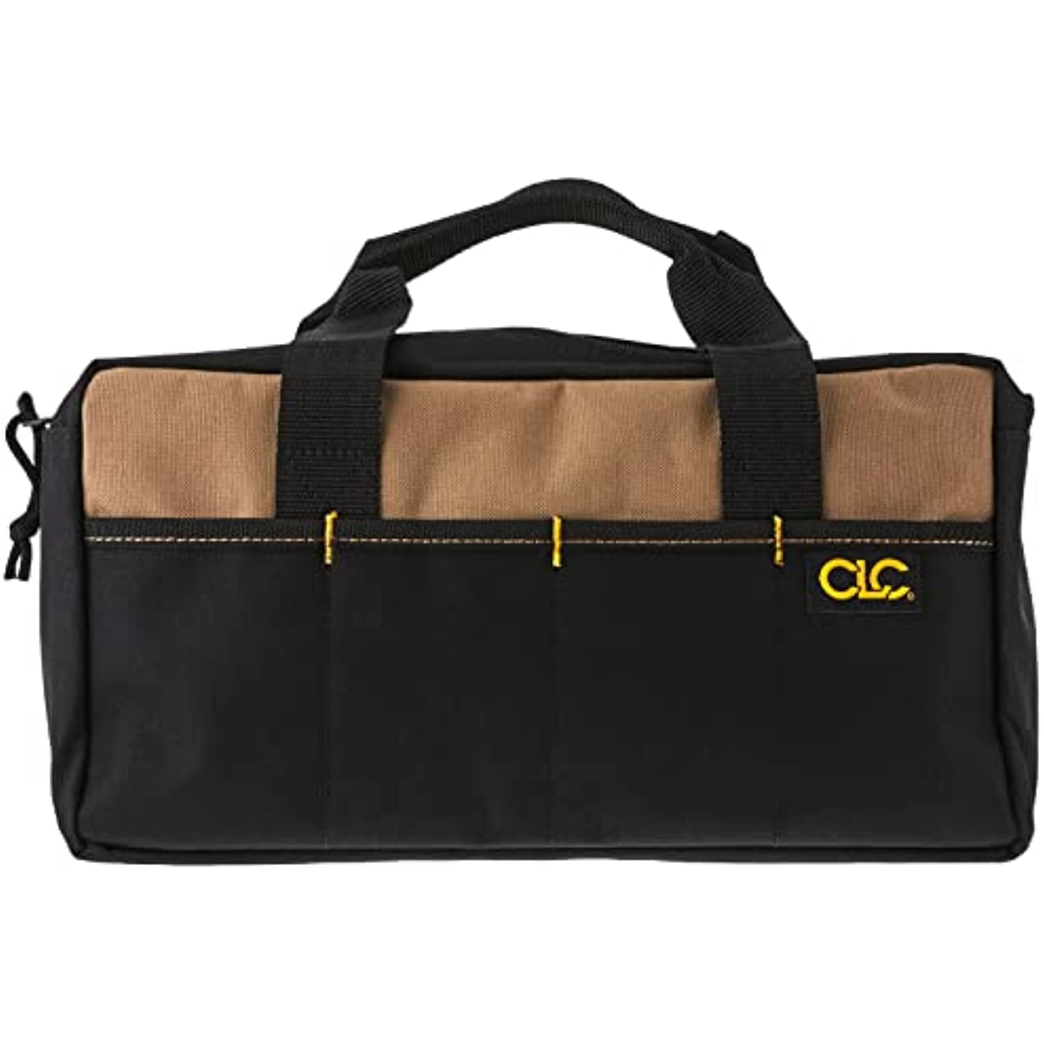 Custom Leathercraft 1116 14-Inch Standard Tool Tote Bag, 8 Outside Pockets