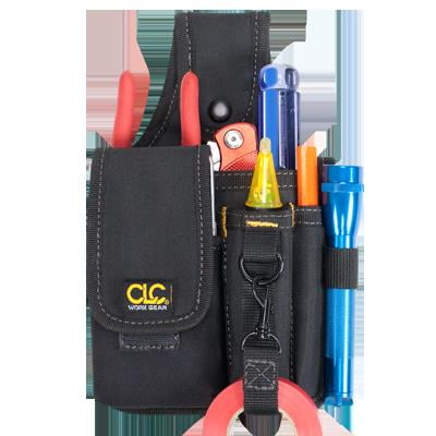 Custom Leathercraft 1501 4-Pocket Tool and Cell Phone Holder