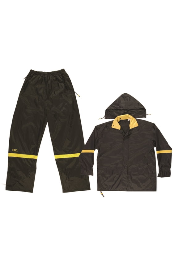 NYLON SUIT 3XL BLACK 3PC (Pack of 1)