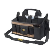 CLC Custom Leathercraft Custom LeatherCraft 1529 16-Pocket, 16-Inch Center Tray Tool Bag   Interior & Exterior Use, Professional Finish