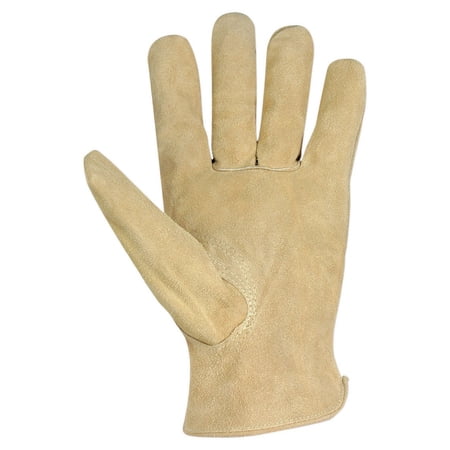 Custom Leathercraft Large Split Cowhide Driver Men's Work Gloves