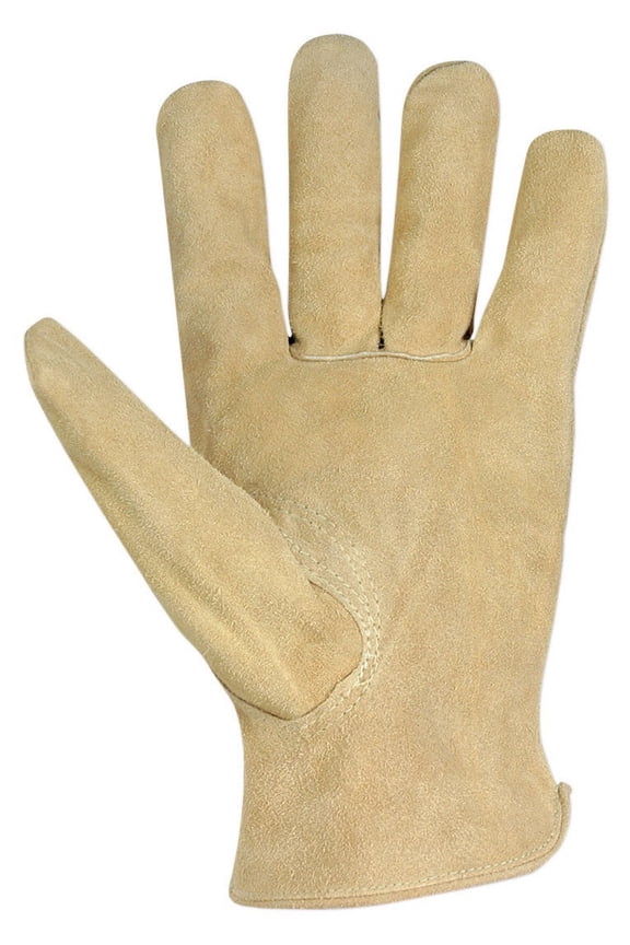 Custom Leathercraft Large Split Cowhide Driver Men's Work Gloves