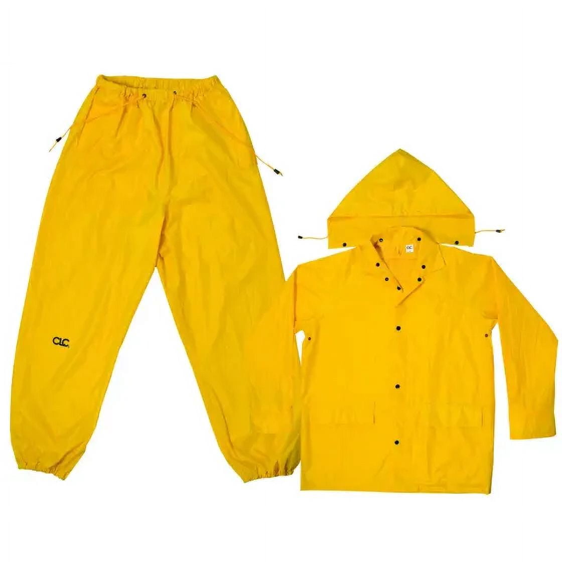 West Chester PVC Rain Suit 3Pcs - Limited Flammability Work Rainwear, Yellow (2XL)