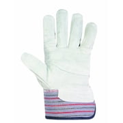 Custom Leathercraft Safety Cuff Mens Work Gloves