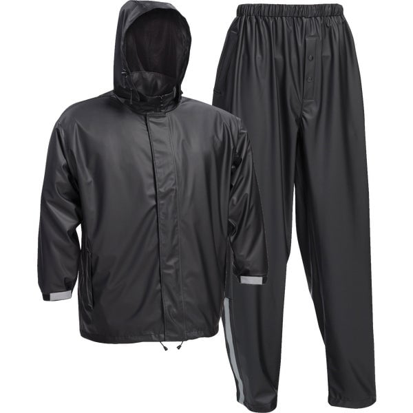 Custom Leathercraft XXL Black Nylon Rain Suit Set, 3pk - Walmart.com